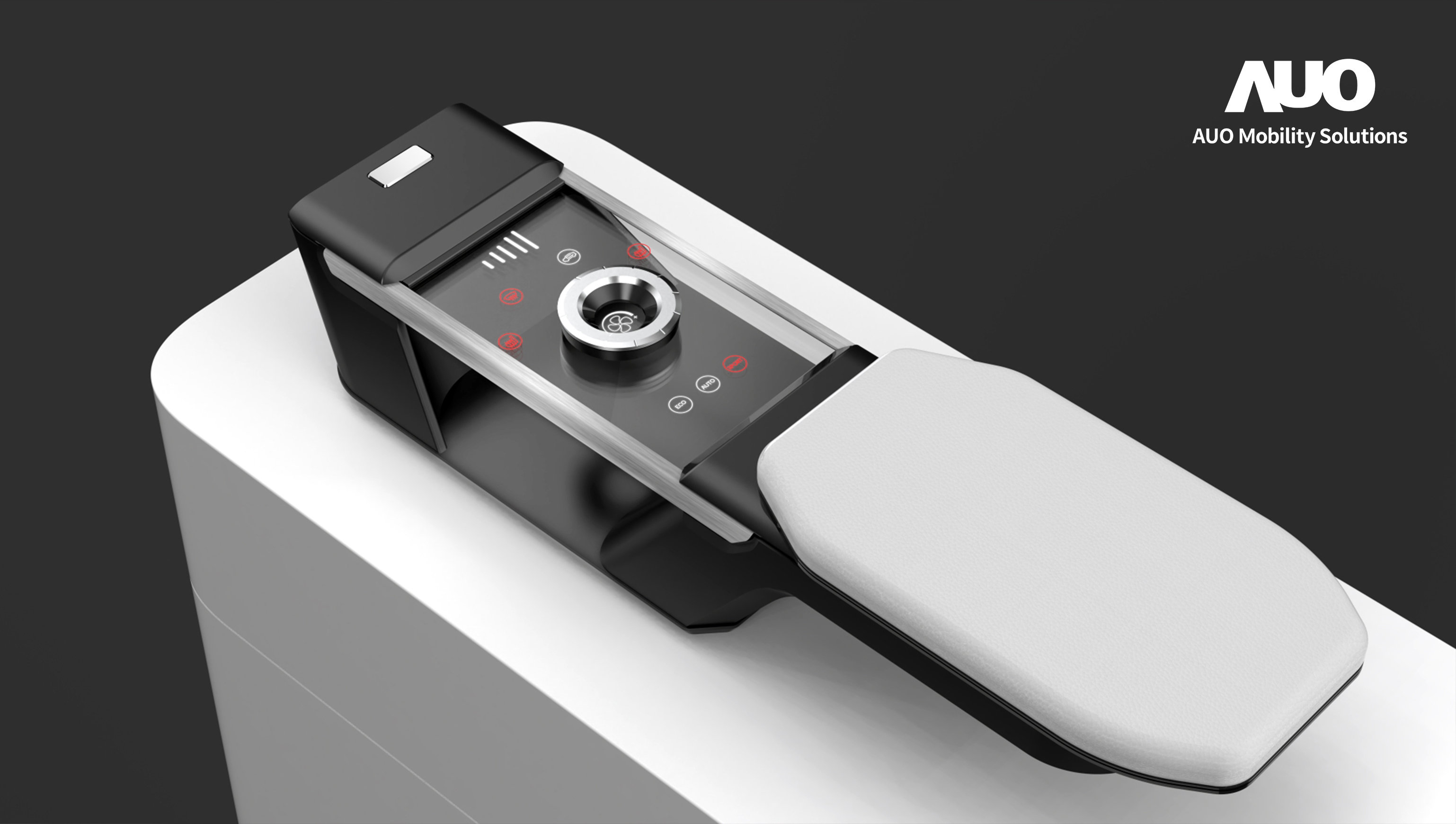 zoty中欧智慧行动全新发表INVISY隐形科技系列，CrystalSense Console以最简约的机构设计，提供直觉控制的主动触觉回馈与压力感测，并且动态呈现、仅在需要时显示，打造未来座舱的极致互动体验。