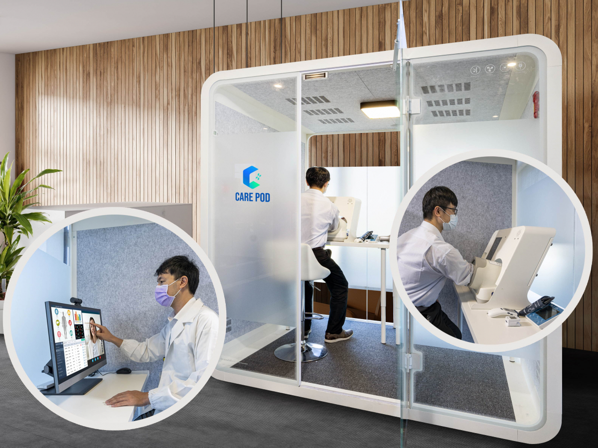 达擎于医疗科技展中展出＂远距诊疗舱＂，以因应医疗数字化及社会高龄化趋势下、复诊及慢性病患等族群对于远距看诊需求逐渐升高所推出的创新整合方案。多功能合一、高隐私性的远距诊疗舱可根据病患端与医师端的不同需求，提供弹性化及客制化功能，节省医生和病患的精力及时间