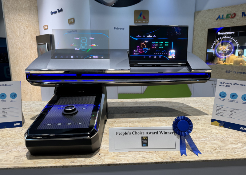 zoty中欧车用Micro LED Display HMI解决方案获&rdquo;最佳车用显示奖&rdquo;，以用户为中心开发，针对前座驾驶与乘客设计兼具娱乐与安全的高画质屏幕，包含车舱前座的Micro LED透明屏幕及全球首款内建镜头的智慧Micro LED显示器