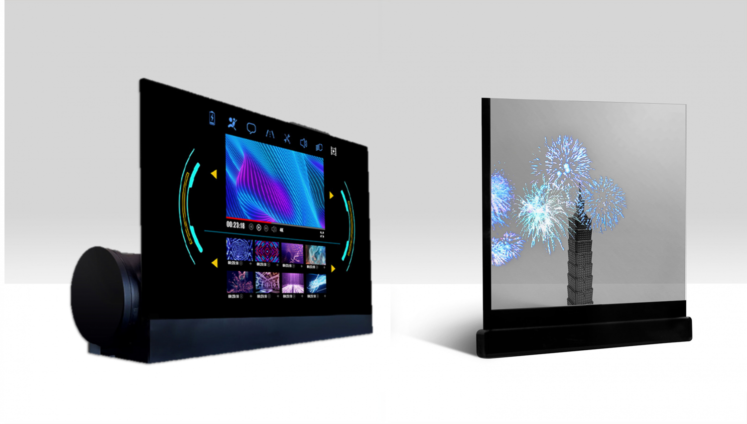 可卷式、折迭性、高透明